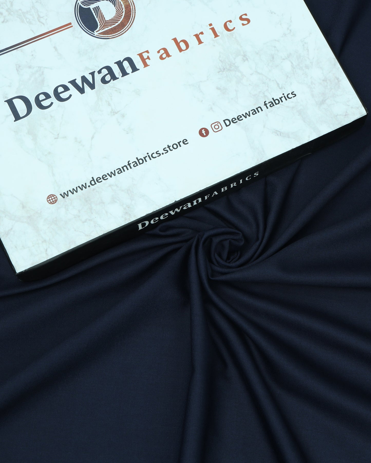 Navy Blue - Blended Wool